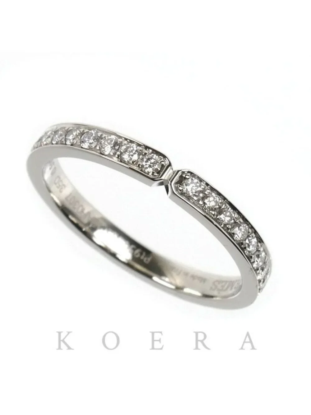 Hermes Platinum Ever Kelly Ring Diamond